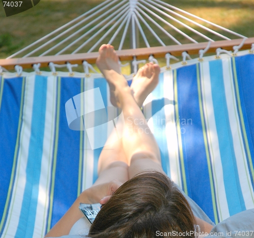 Image of Female in Hammock