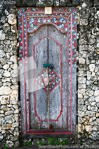 Image of Close up of ancient door