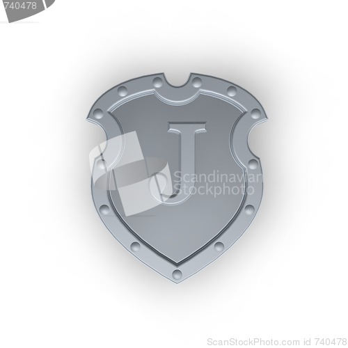 Image of shield with letter J