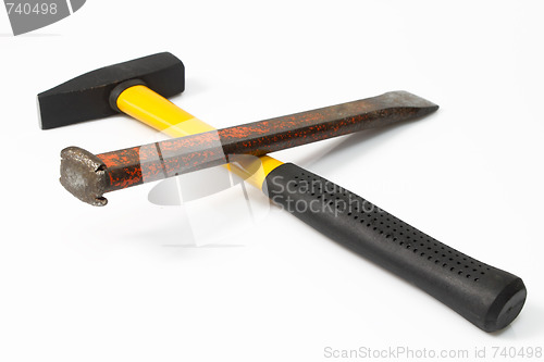 Image of Hammer and chisel