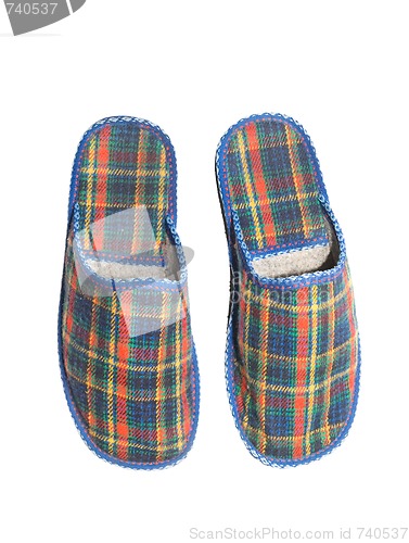 Image of Checked slippers