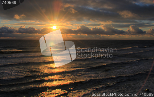 Image of Baltic sea after storm