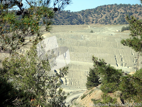 Image of Amiantos mines mountain. Cyprus