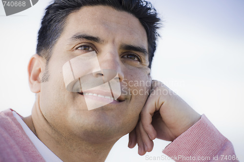 Image of Portrait of Man Smiling Outdoors