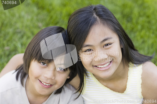 Image of Portrait of Brother and Sister