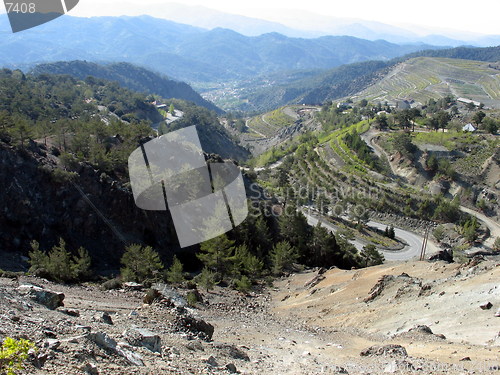 Image of View from the top. Amiantos. Cyprus