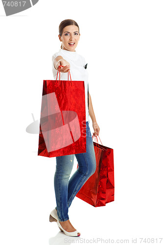 Image of Shopping woman
