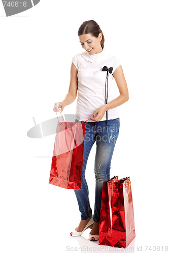 Image of Shopping woman