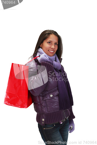 Image of Woman with shopping bag