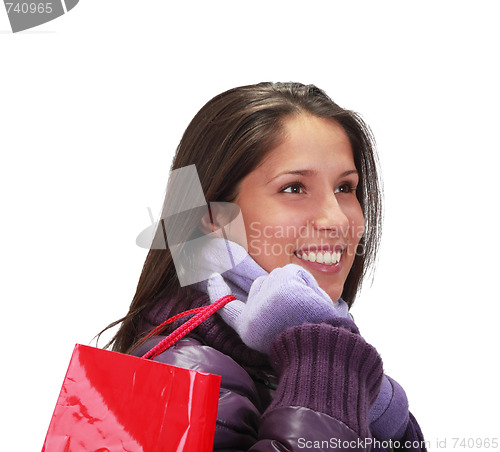 Image of Woman with shopping bag