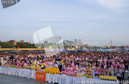 Image of Morning Prayer at Sanam Luang in Bangkok