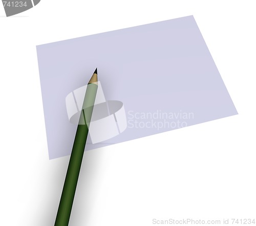Image of pencil and paper