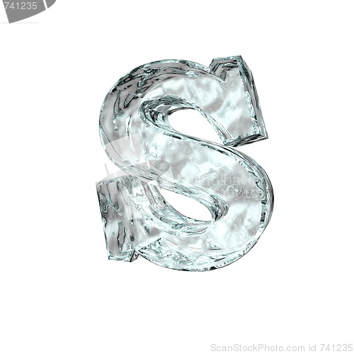 Image of frozen letter S
