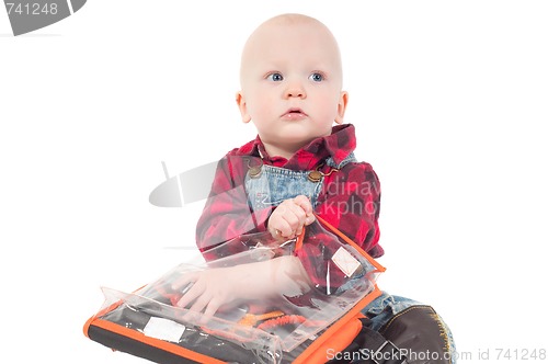 Image of Little boy in studio