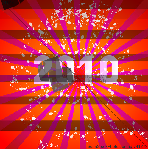 Image of Vector new year postcard 