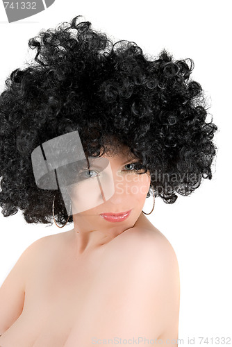 Image of Pretty frizzy woman