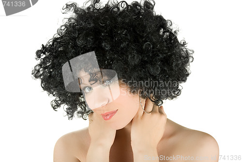 Image of Portrait of frizzy woman 