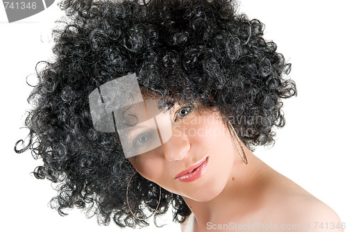 Image of frizzy woman