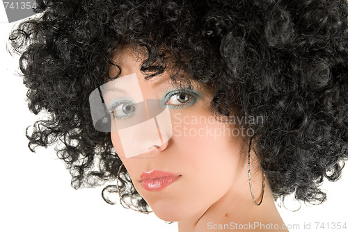 Image of Beautiful young frizzy 