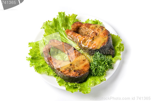 Image of Tasty hunchback salmon fish