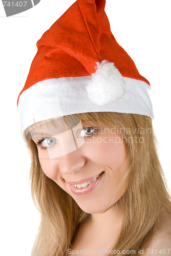 Image of Beautiful santa girl 