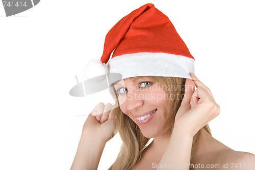 Image of Beautiful santa girl 