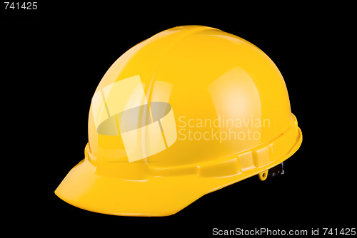 Image of Yellow helmet isolated 