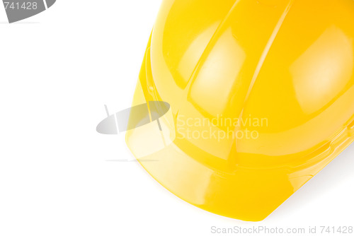 Image of Yellow helmet closeup