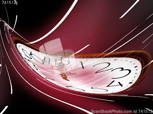 Image of abstract current of time 
