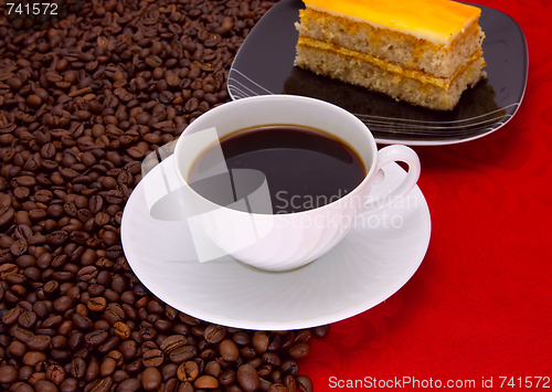 Image of Coffee cup and grain