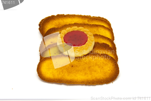 Image of cookies isolated on a white background 