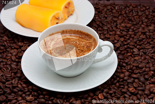 Image of Coffee cup and grain