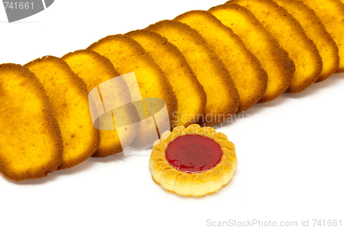 Image of cookies isolated on a white background 