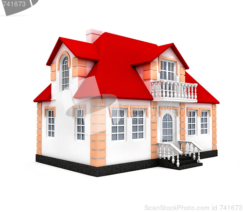 Image of House isolated 3d model
