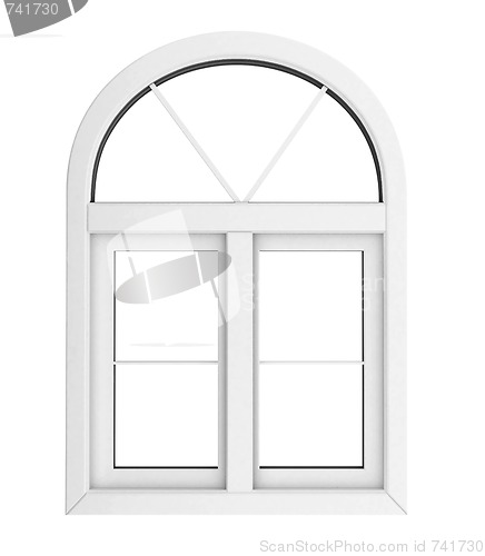 Image of Plastic window isolated