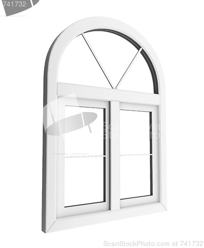 Image of Plastic window isolated