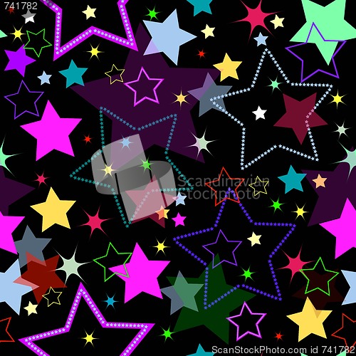 Image of Seamless background with stars 