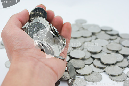 Image of Holding coin