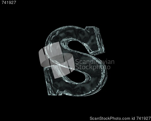 Image of frozen letter S