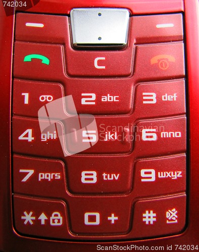 Image of Cell Phone Keypad