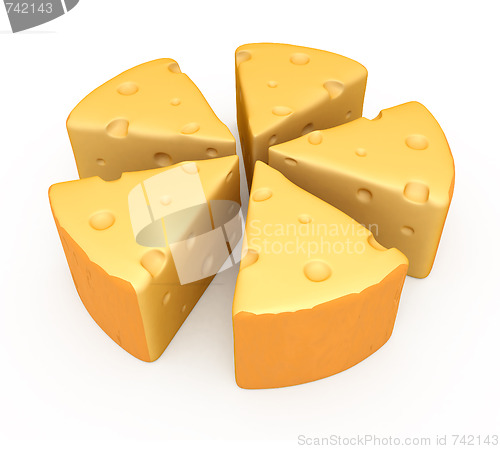 Image of A peace of cheese
