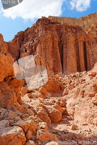 Image of Majestic Amram pillars rocks in the desert