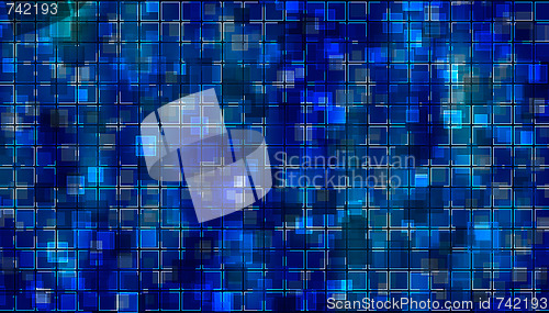 Image of blue mosaic