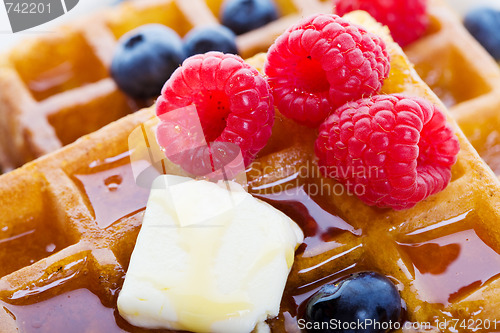 Image of Waffles closeup