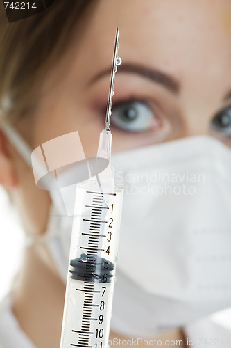 Image of Nurse with syringe