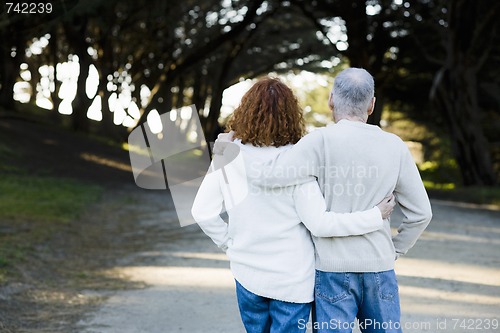 Image of Couple Looking Down Path