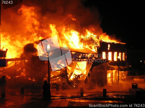 Image of Burning house