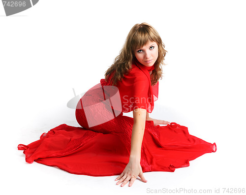 Image of Red dress