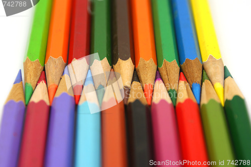Image of Group of color pencil