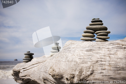 Image of Beach Zen Stone Pile